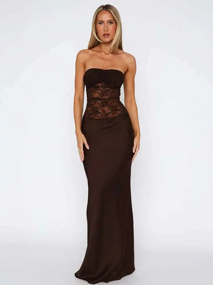 Midnight Muse Lace Mermaid Dress