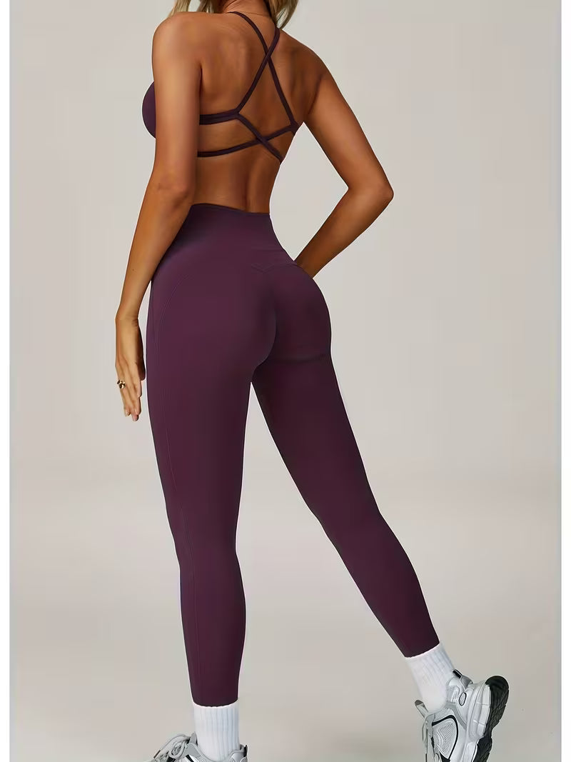 Purple Cross-Back Active Set