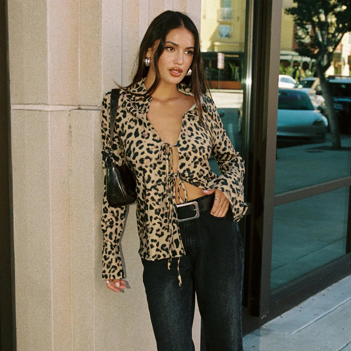 Feline grace Leopard Top