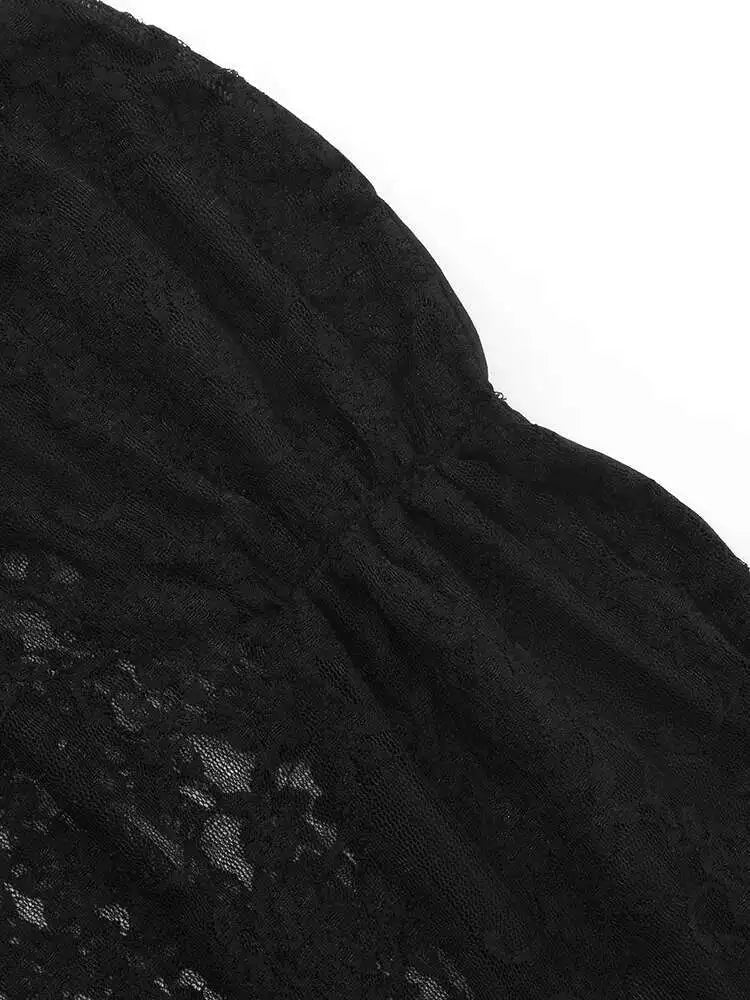 Midnight Muse Lace Mermaid Dress