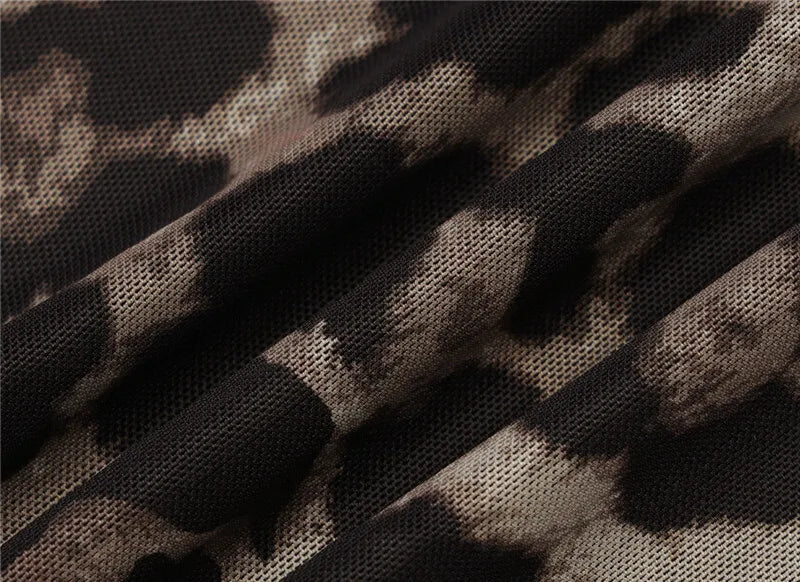 Sexy Off Shoulder Leopard Long Sleeve Tee