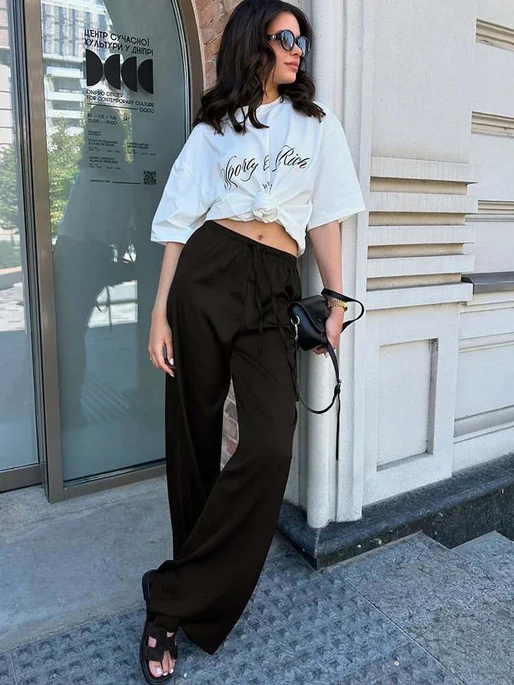 Blush Luxe Satin Pants