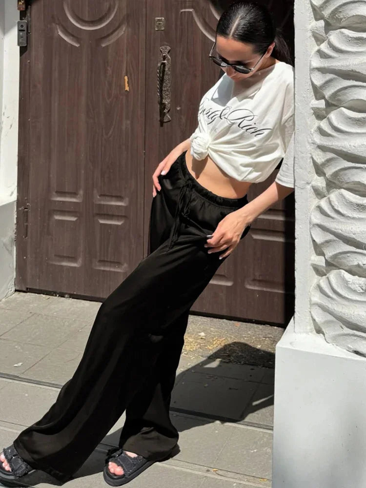 Blush Luxe Satin Pants