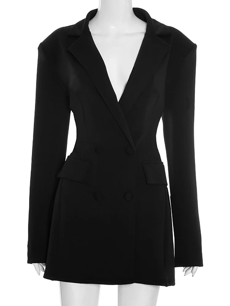 Blazer Φόρεμα "Power Hour" | Mini & Notched Collar