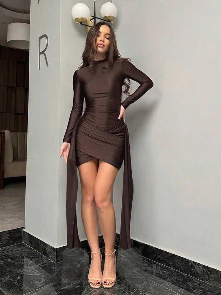 Cognac Whisper Dress