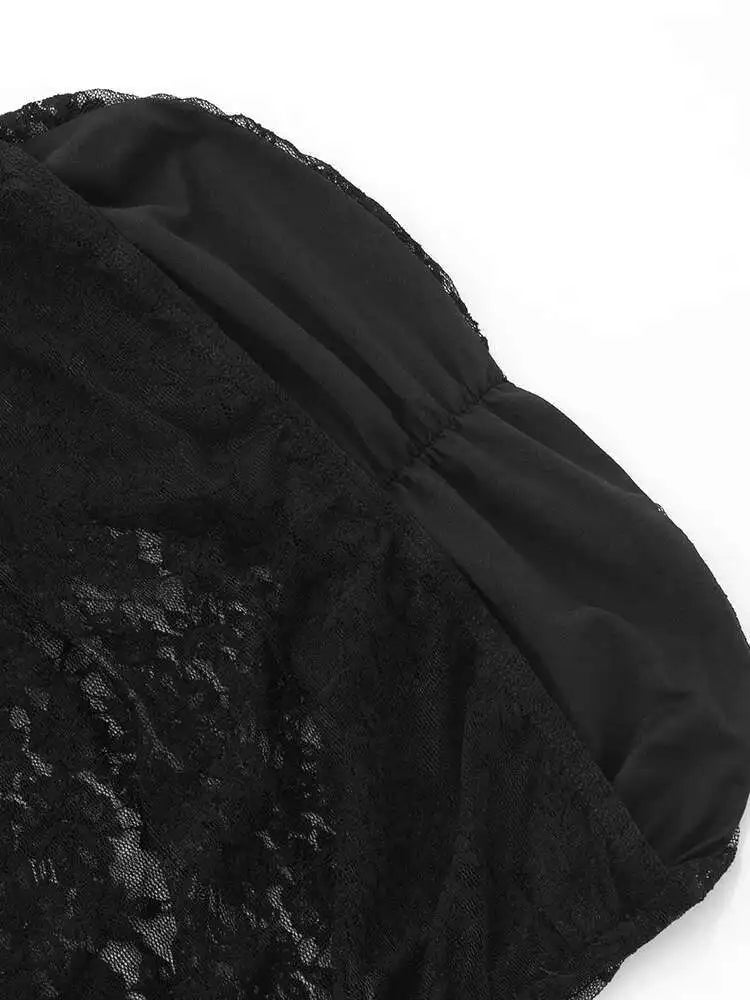 Midnight Muse Lace Mermaid Dress