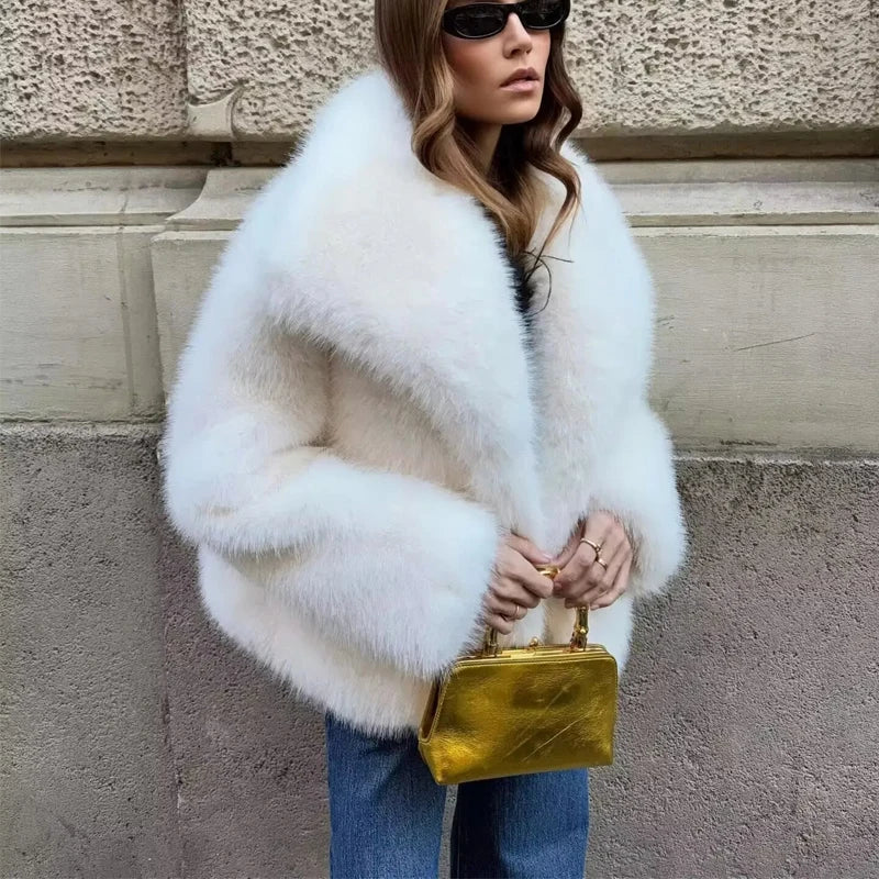 Γούνα "Snow Luxe" | Λευκό Faux Fur