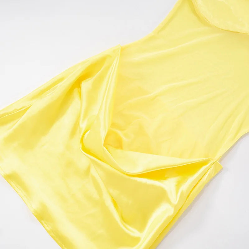 Cocoa Patchwork Mesh Mini Dress